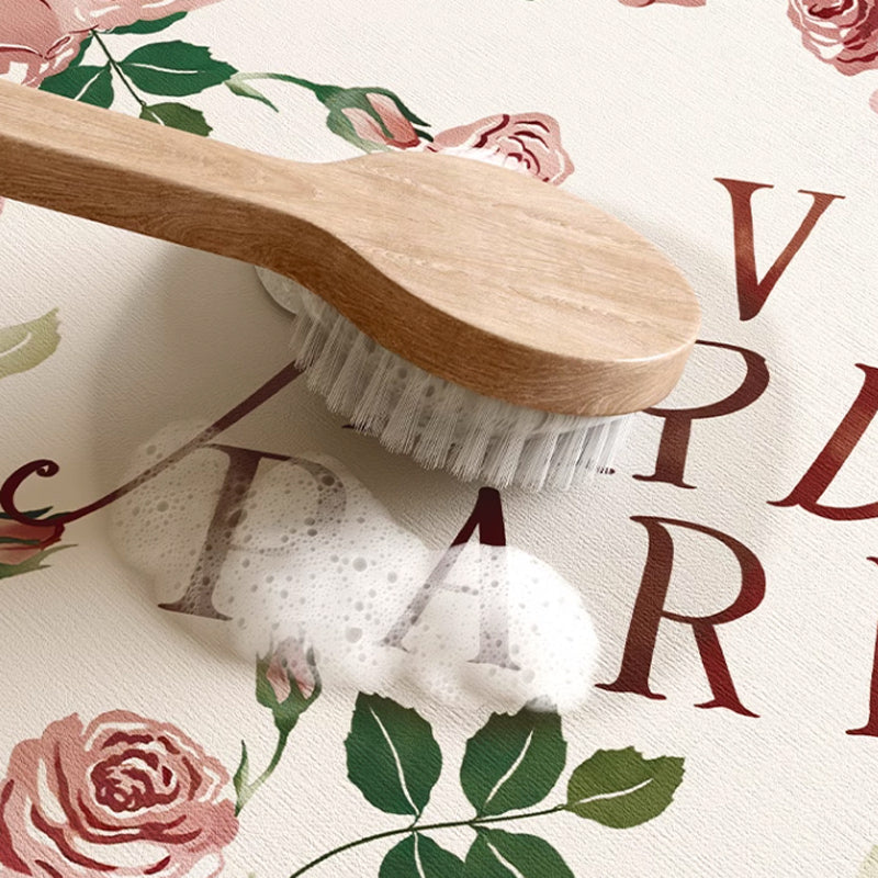 2design elegant rose bath mat
