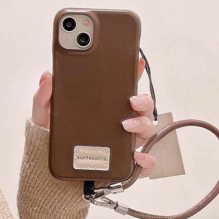 6color strap leather iPhone case