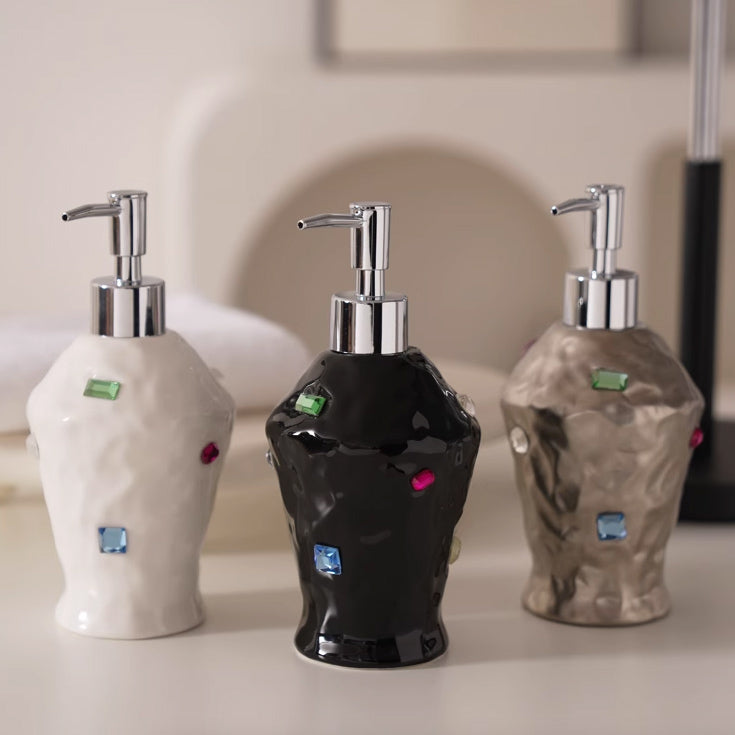 3color colorful bijou soap dispenser