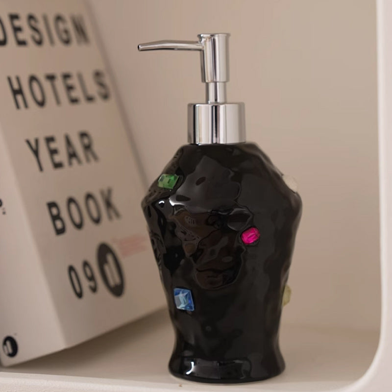 3color colorful bijou soap dispenser