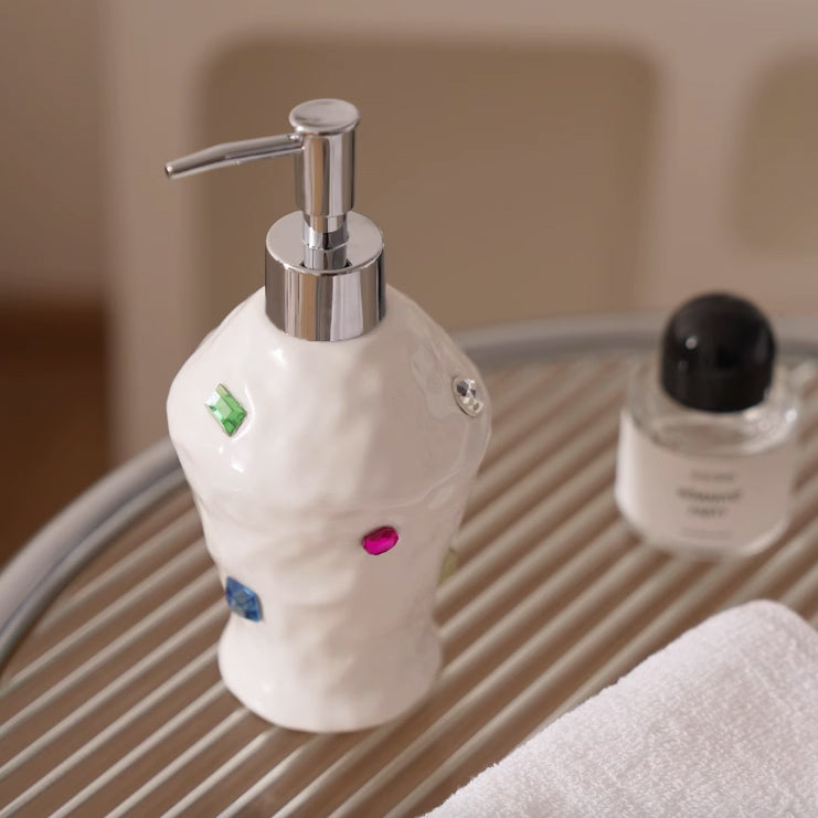 3color colorful bijou soap dispenser