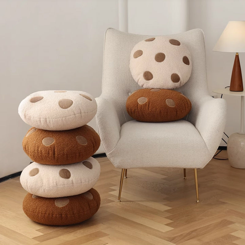 2color chocolate chip cookie cushion