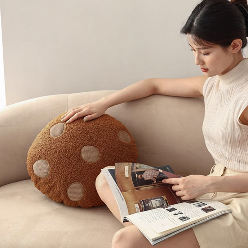 2color chocolate chip cookie cushion