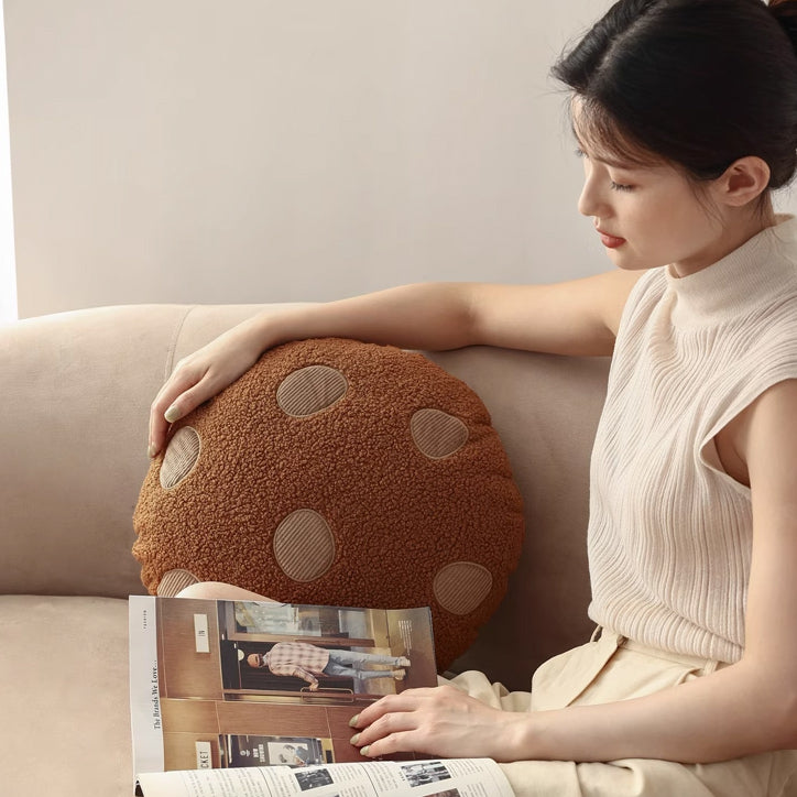 2color chocolate chip cookie cushion
