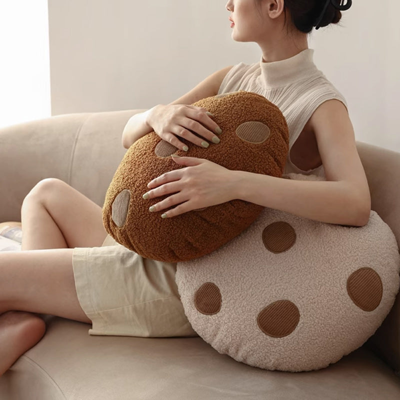 2color chocolate chip cookie cushion