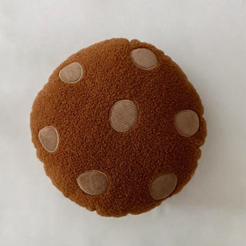 2color chocolate chip cookie cushion