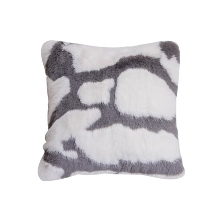 6design marble fur cushion