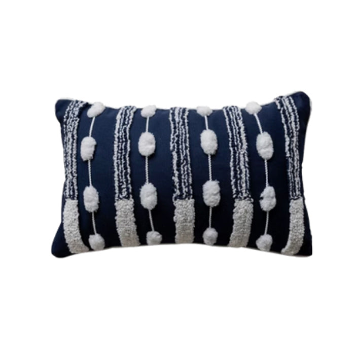 2design navy geometry cushion