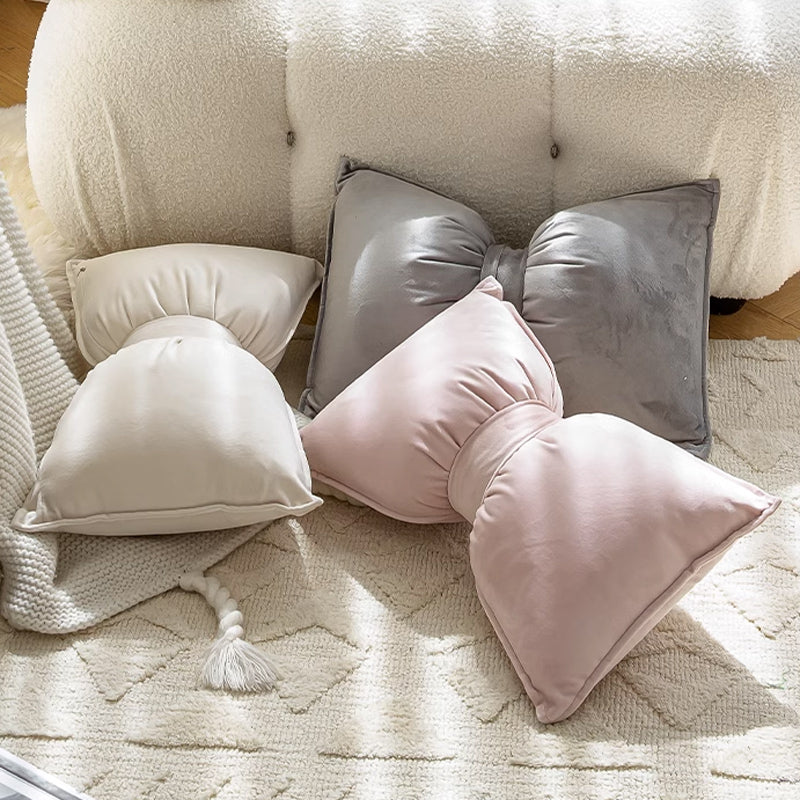 11color velor ribbon cushion