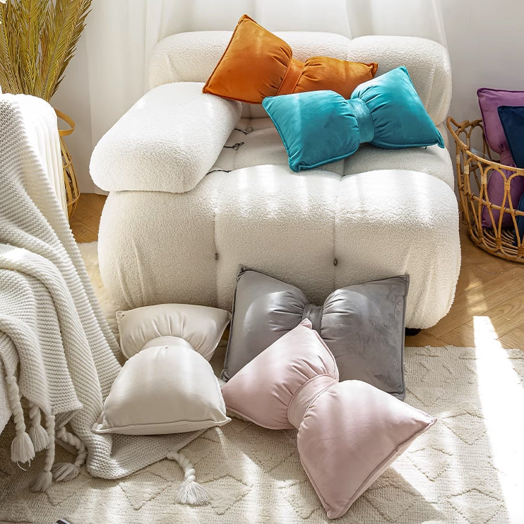 11color velor ribbon cushion