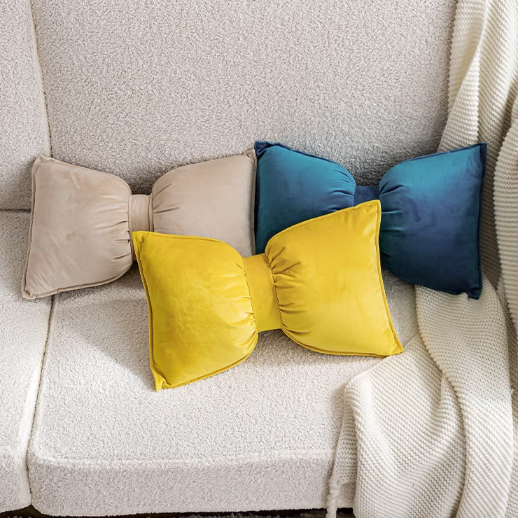 11color velor ribbon cushion