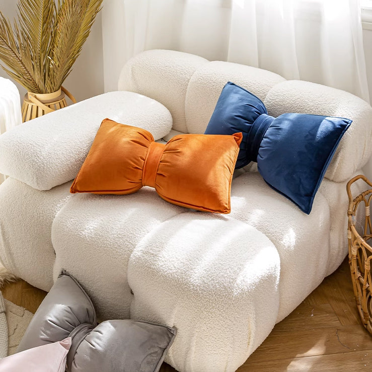 11color velor ribbon cushion