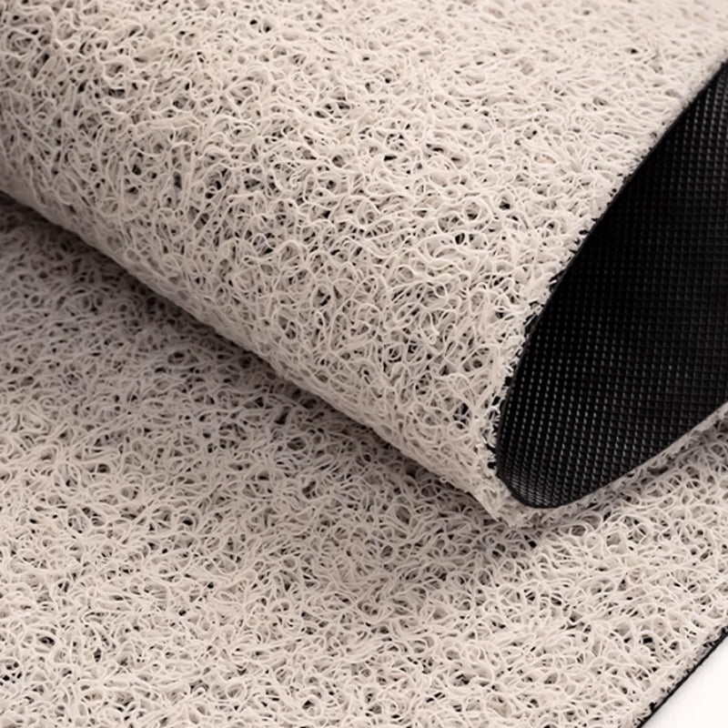 home black flower PVC door mat