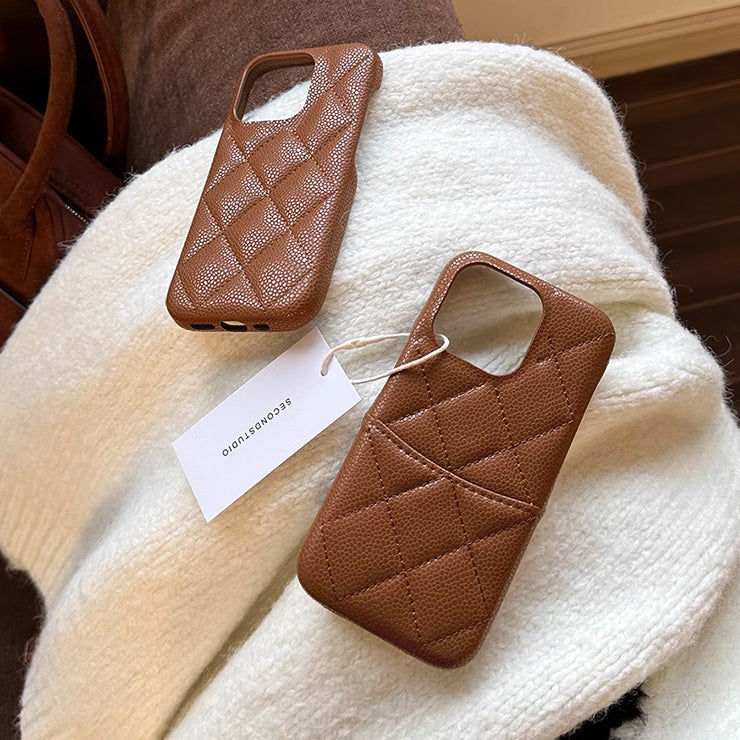 2design leather stitch iPhone case