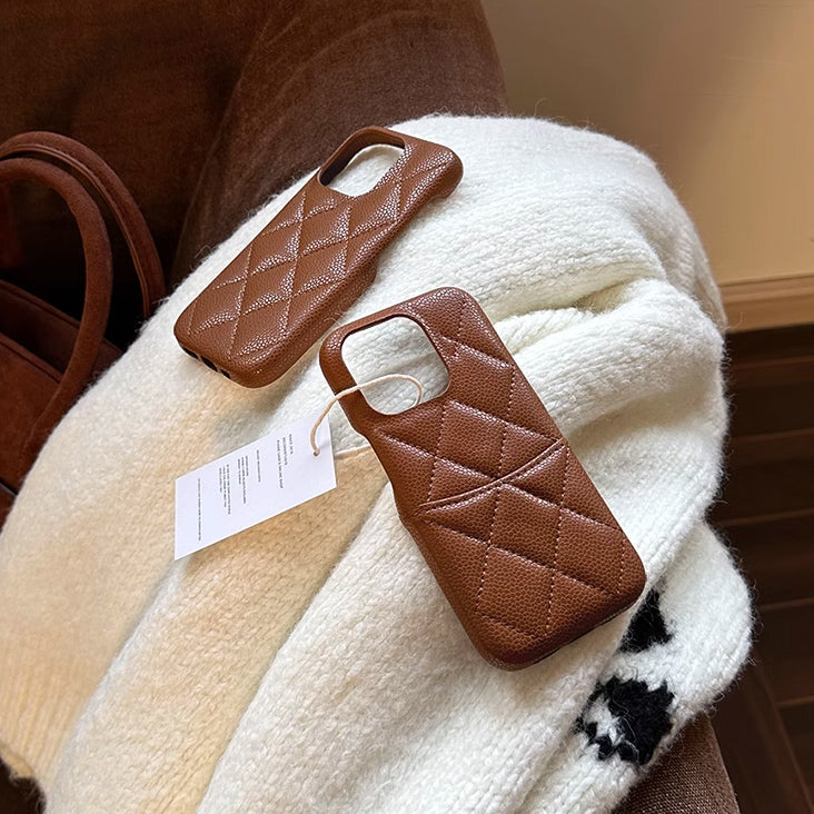 2design leather stitch iPhone case