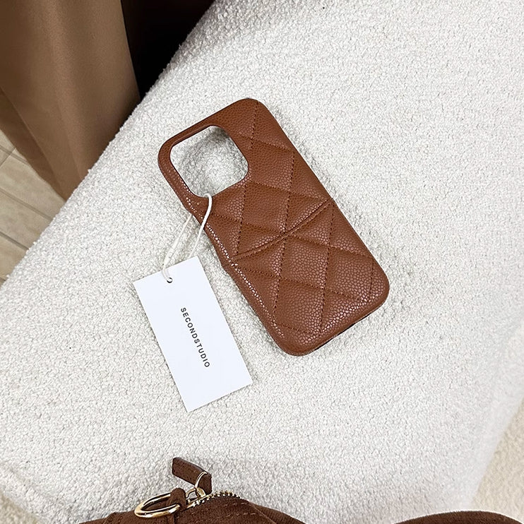 2design leather stitch iPhone case