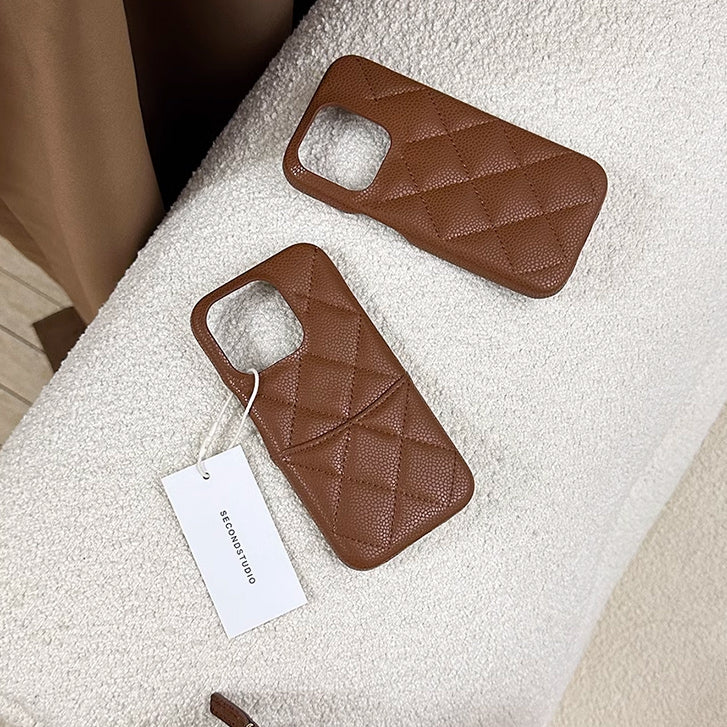 2design leather stitch iPhone case