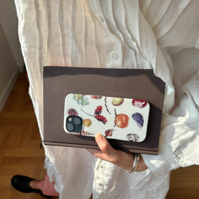 retro fruit paint iPhone case