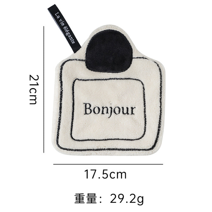 3design perfume bottle hanging towel