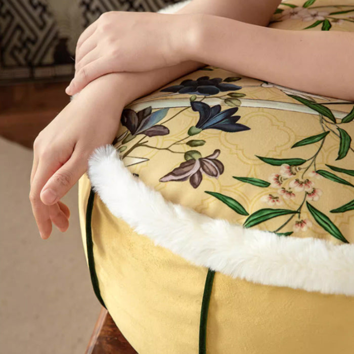 retro flower stool