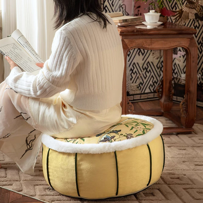 retro flower stool