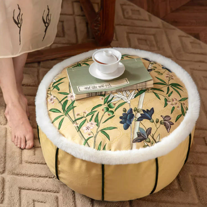 retro flower stool