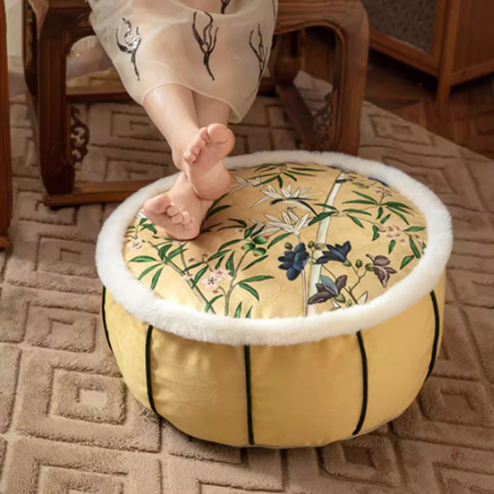 retro flower stool