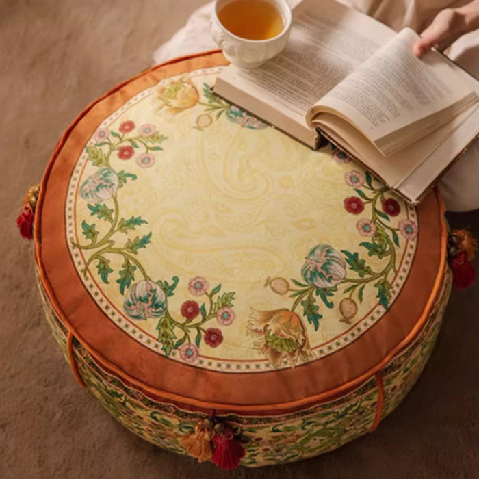 ethnic flower stool