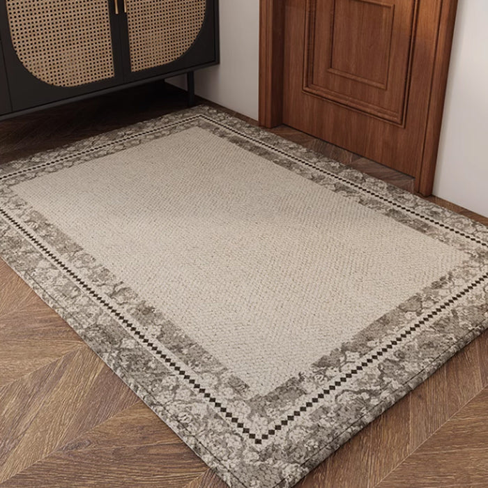 6design calm gray square mat