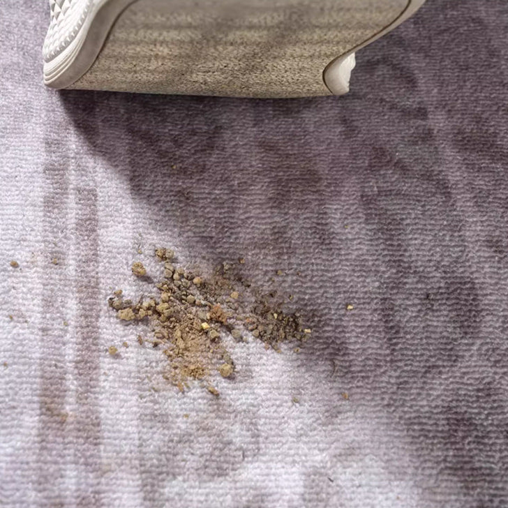 2color calm semicircle door mat