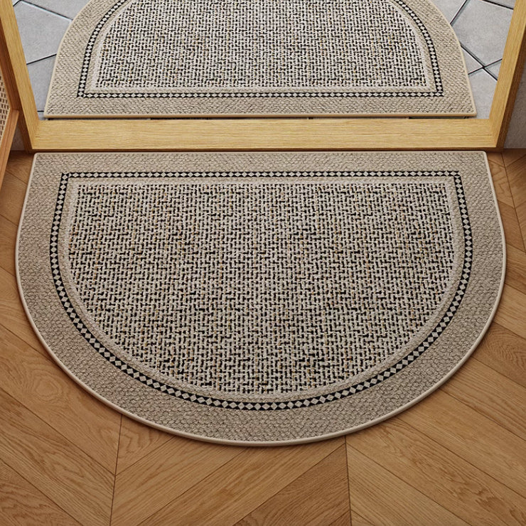 2color calm semicircle door mat