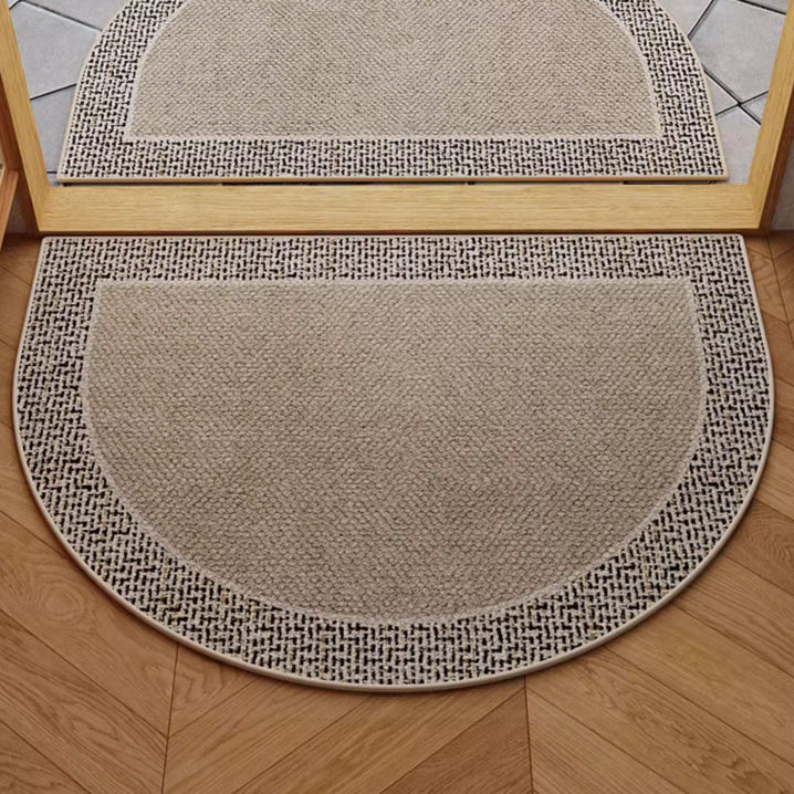 2color calm semicircle door mat