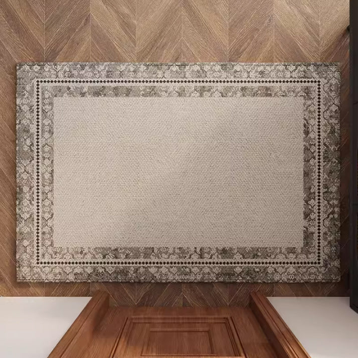 6design calm gray square mat