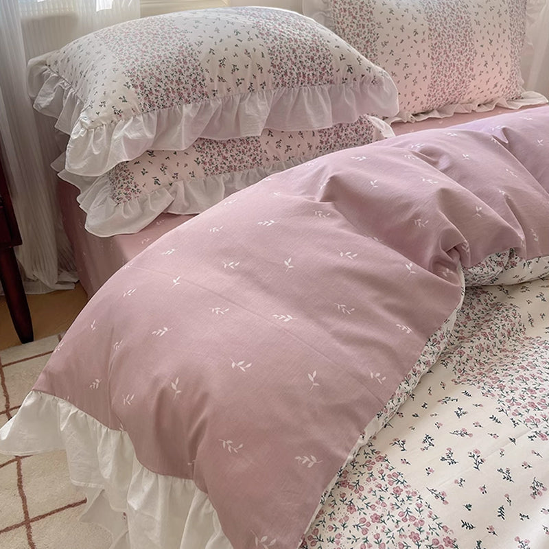 7design flower frill bedlinen set