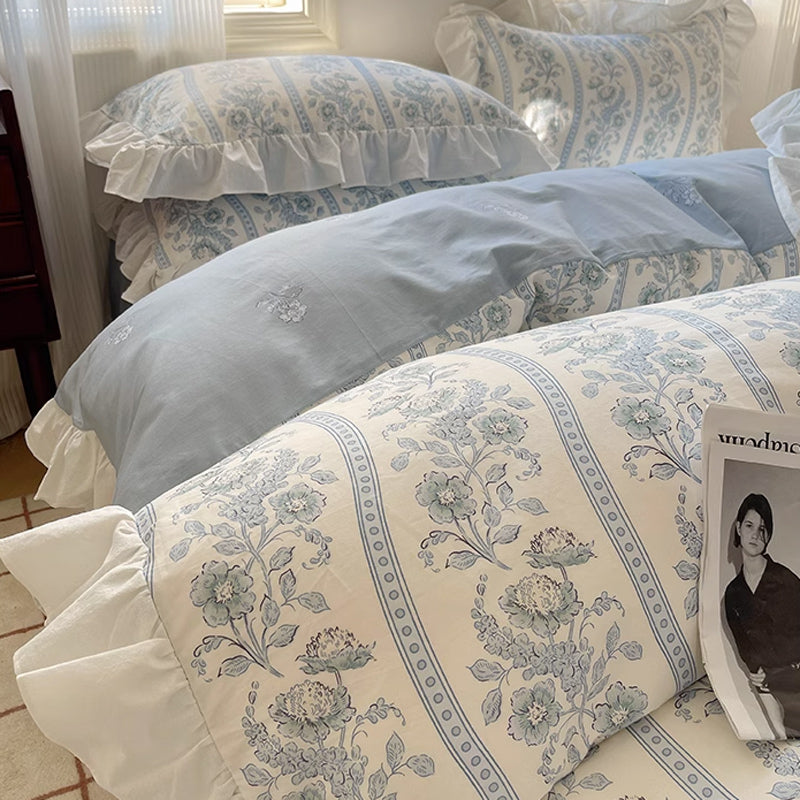 7design flower frill bedlinen set