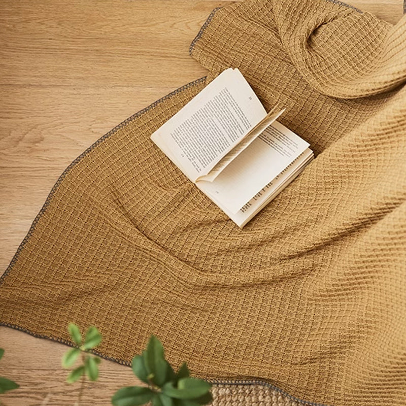 5color waffle knit blanket