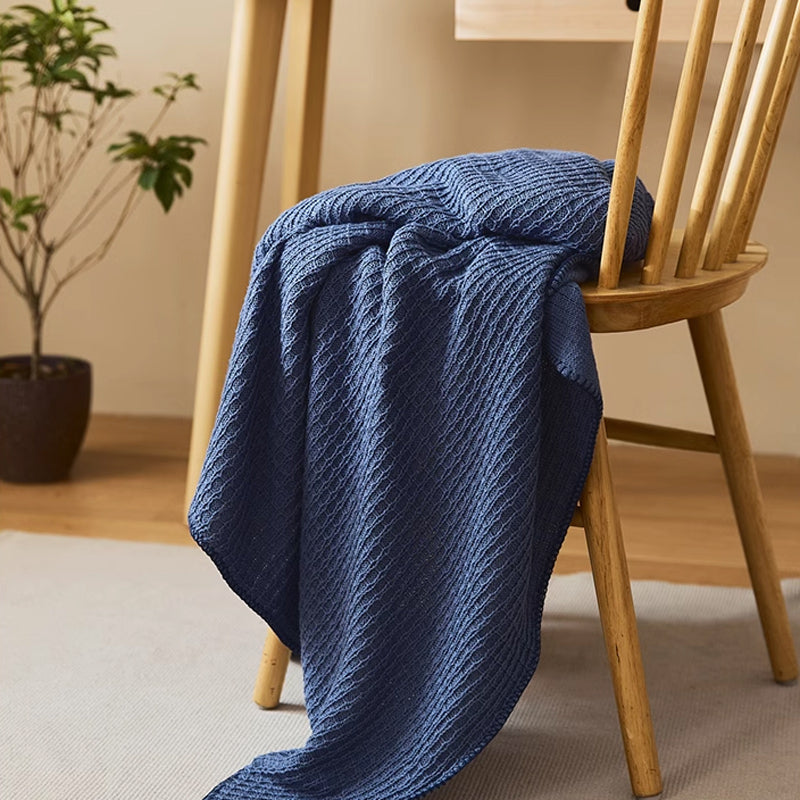 5color waffle knit blanket