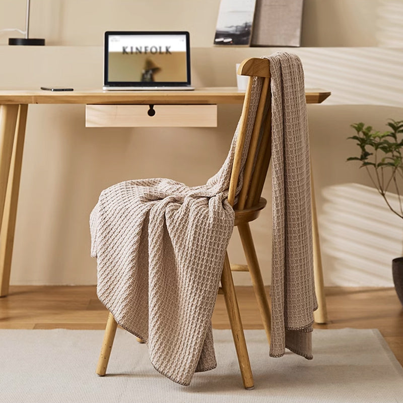 5color waffle knit blanket