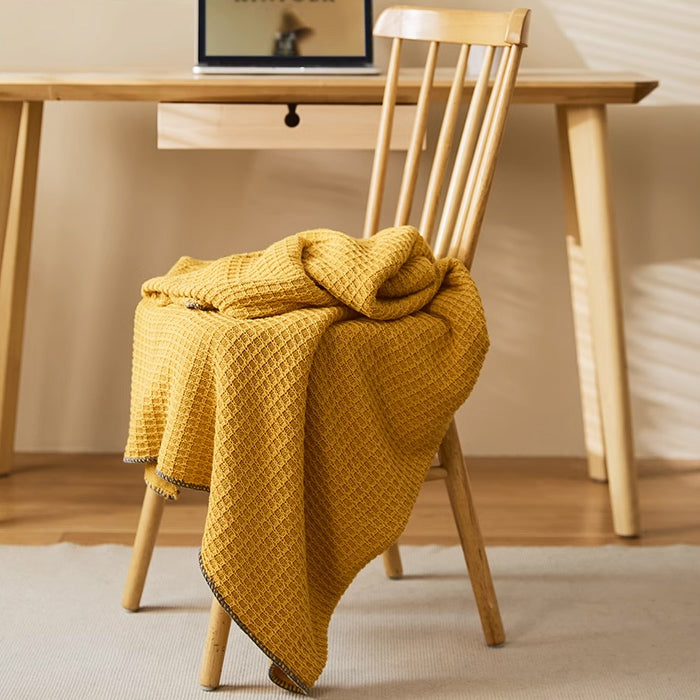 5color waffle knit blanket