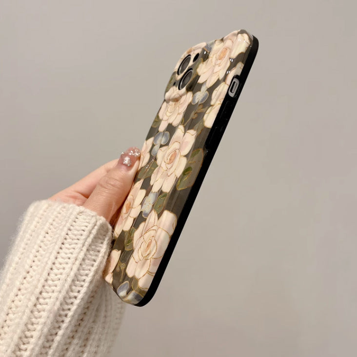 chic flower iPhone case