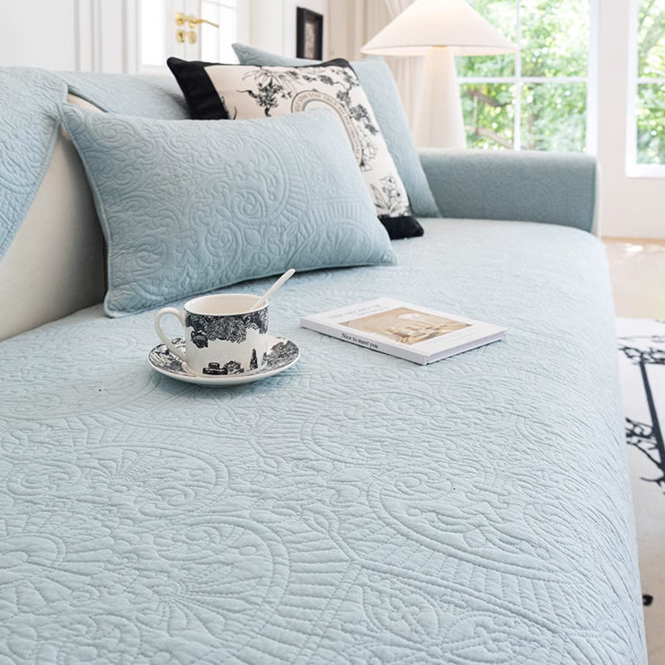 3color ethnic stitch sofa cover