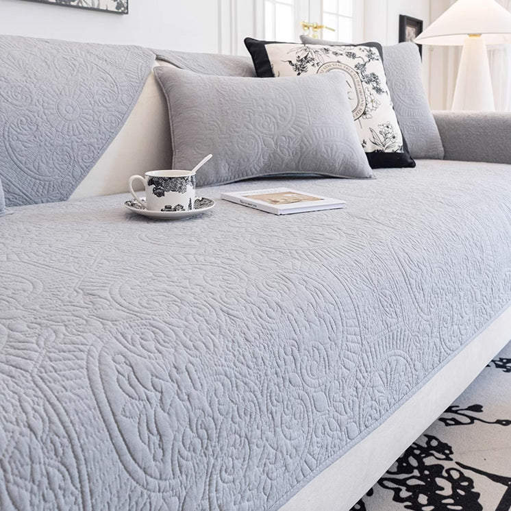3color ethnic stitch sofa cover