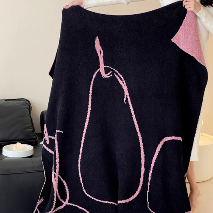 2design jacquard pile blanket
