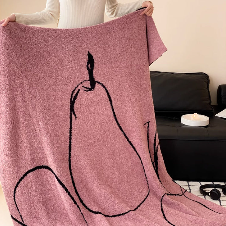 2design jacquard pile blanket