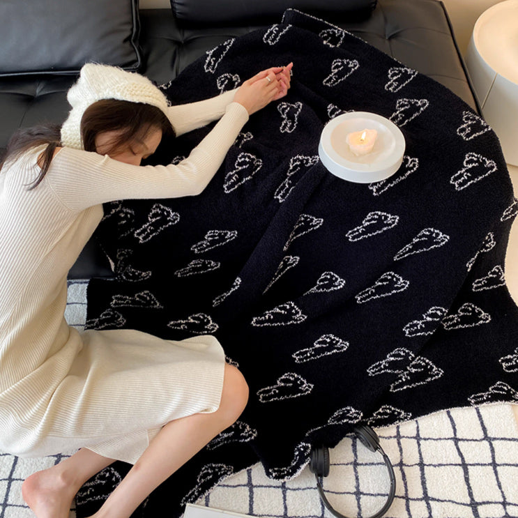 2design jacquard pile blanket