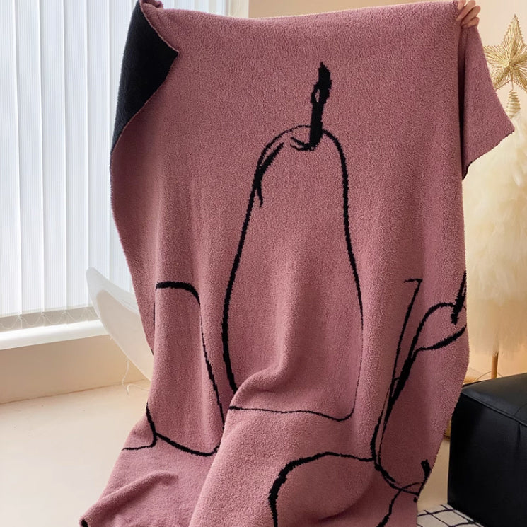 2design jacquard pile blanket