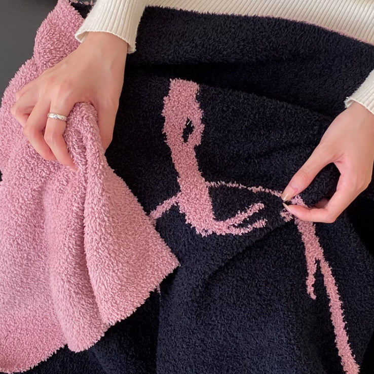 2design jacquard pile blanket
