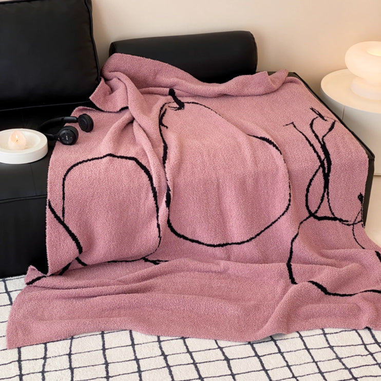 2design jacquard pile blanket