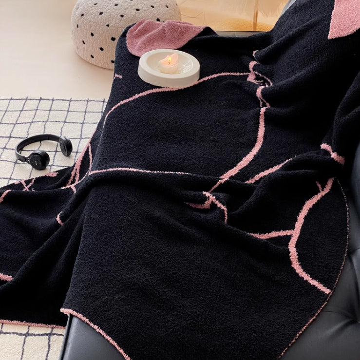 2design jacquard pile blanket