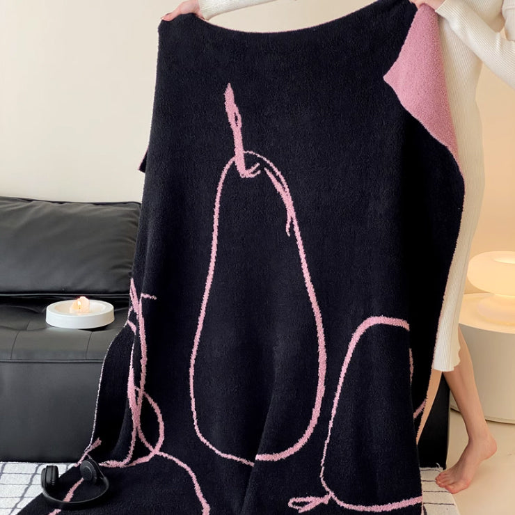 2design jacquard pile blanket